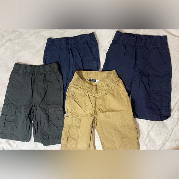 The Children's Place Boys Cargo Shorts - Black, Blue, Tan - Picture 4 of 4